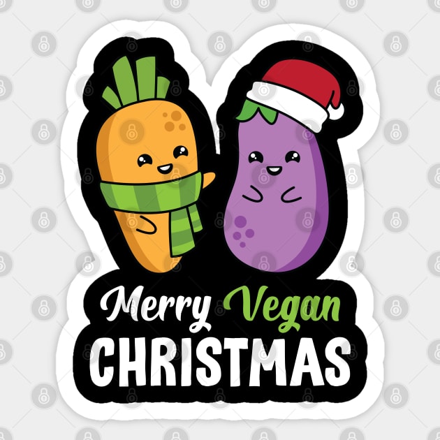 Merry Vegan Christmas - Best Gift for plant-based people in your life Sticker by spacedowl